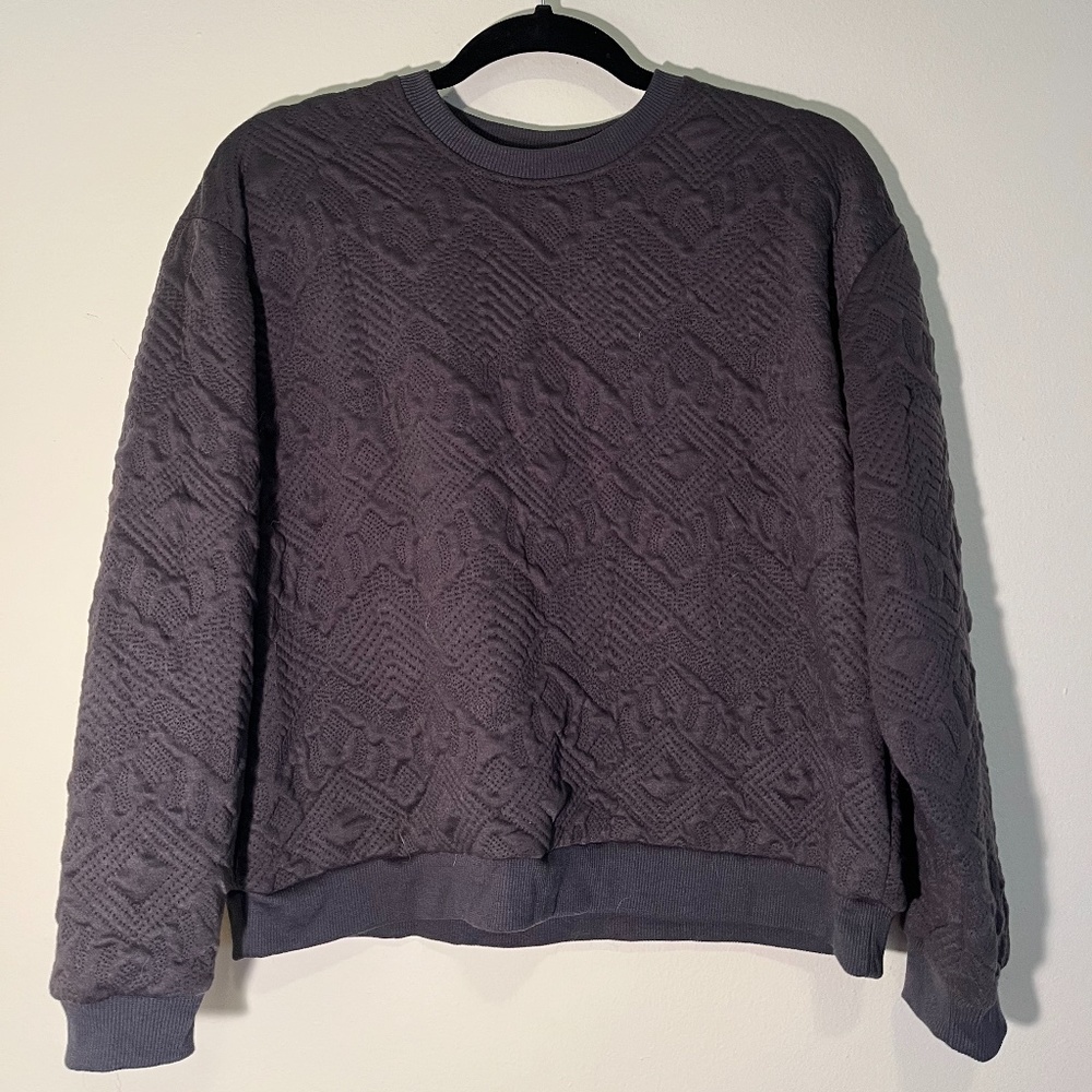 Zara Gray Knit Sweater Size Small